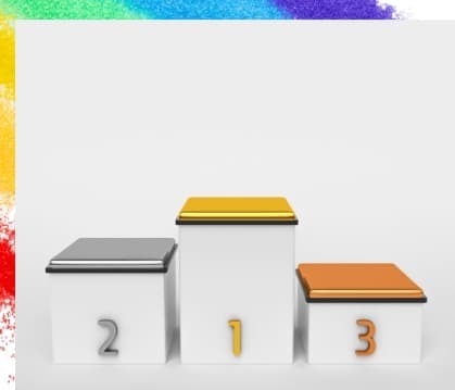 1位から3位の表彰台の画像で、遺言や養子縁組などの相続対策の優先順位を示唆している